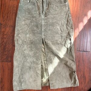 Blank NYC suede Green Women's Skirt
